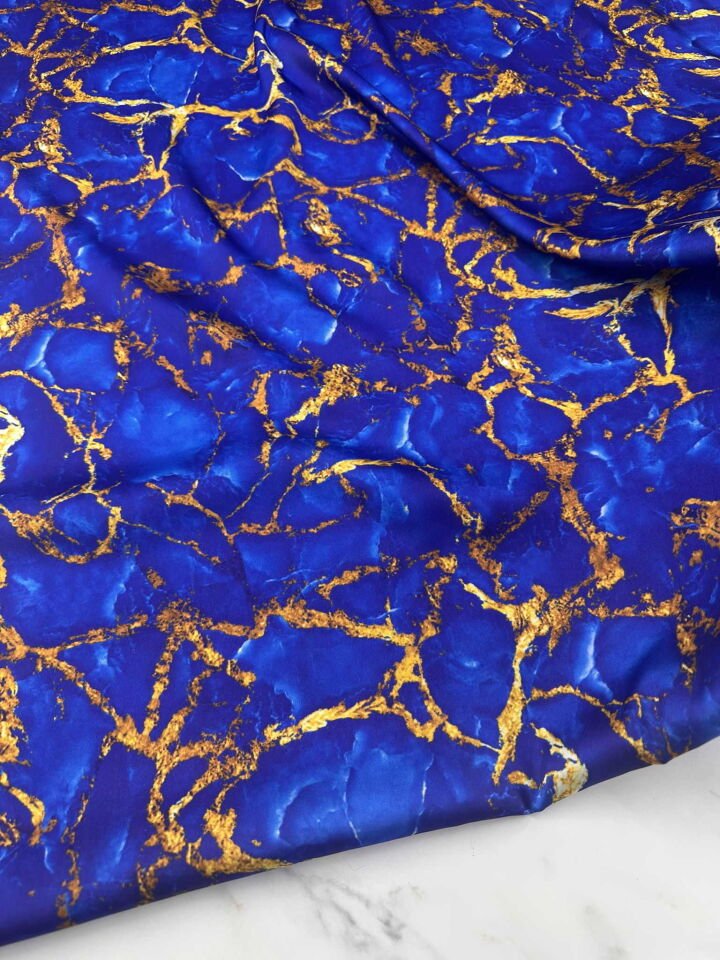 Desenli İpek Saten Elbise Etek Gömlek Şalvar