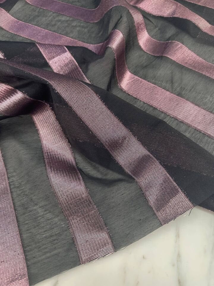 Pempe Sim İşlemeli Elbiselik Gömleklik Şifon Kumaş