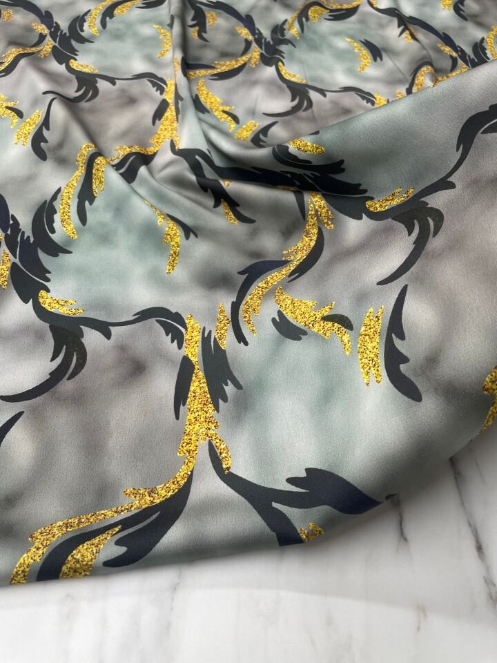 Milano Desen Elbiselik Gömleklik Tivil Saten Kumaş