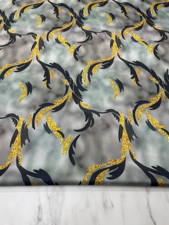 Milano Desen Elbiselik Gömleklik Tivil Saten Kumaş