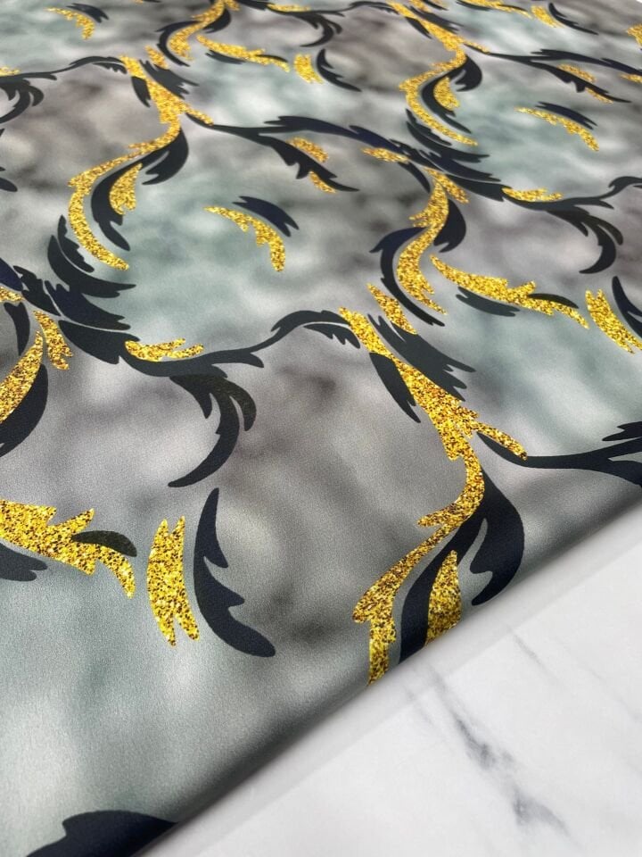 Milano Desen Elbiselik Gömleklik Tivil Saten Kumaş