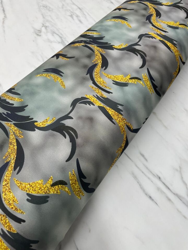 Milano Desen Elbiselik Gömleklik Tivil Saten Kumaş