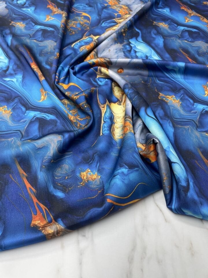 Verona Desen Elbiselik Gömleklik Tivil Saten Kumaş