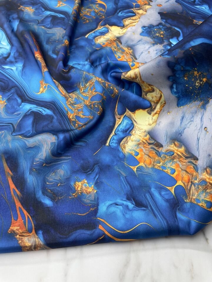 Verona Desen Elbiselik Gömleklik Tivil Saten Kumaş