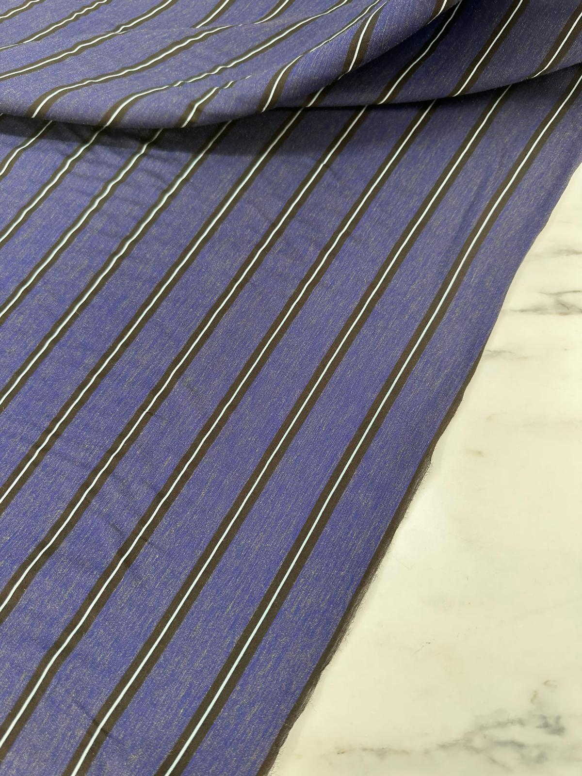 Cizgili Poplin