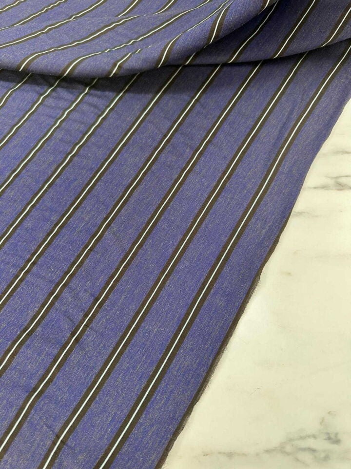 Cizgili Poplin