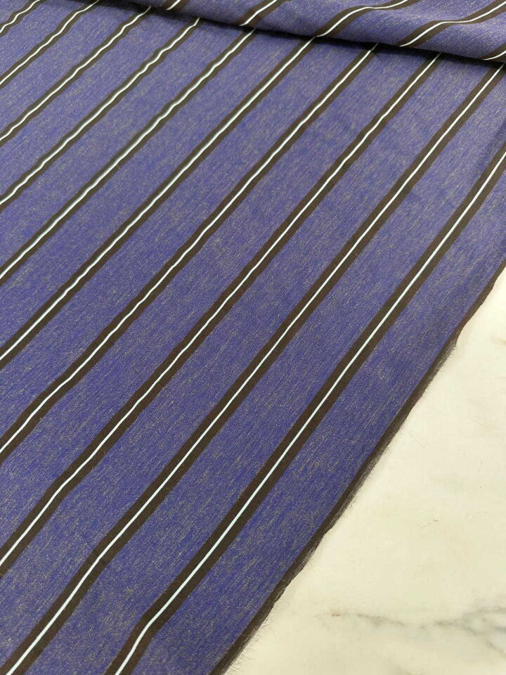 Cizgili Poplin