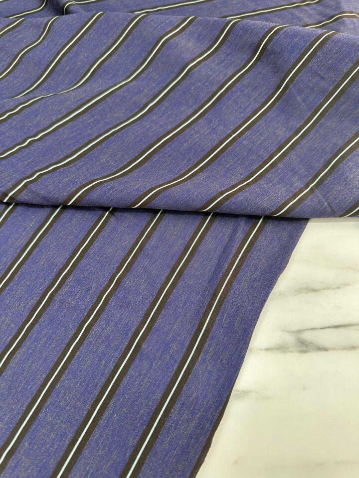 Cizgili Poplin