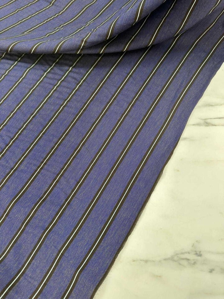 Cizgili Poplin