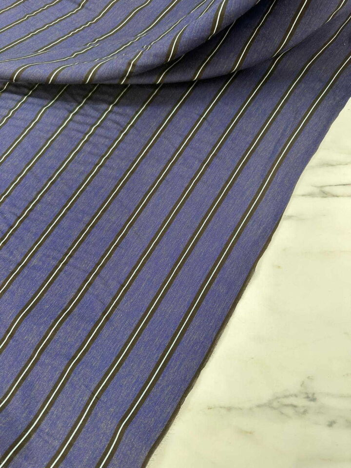 Cizgili Poplin