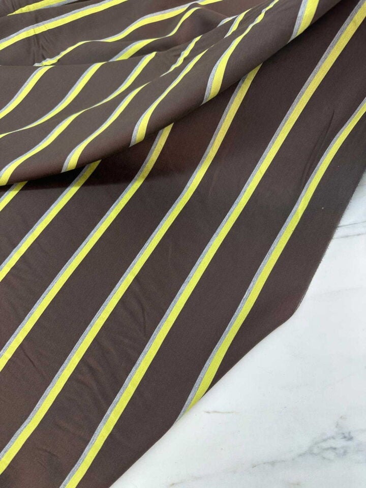 Cizgili Poplin