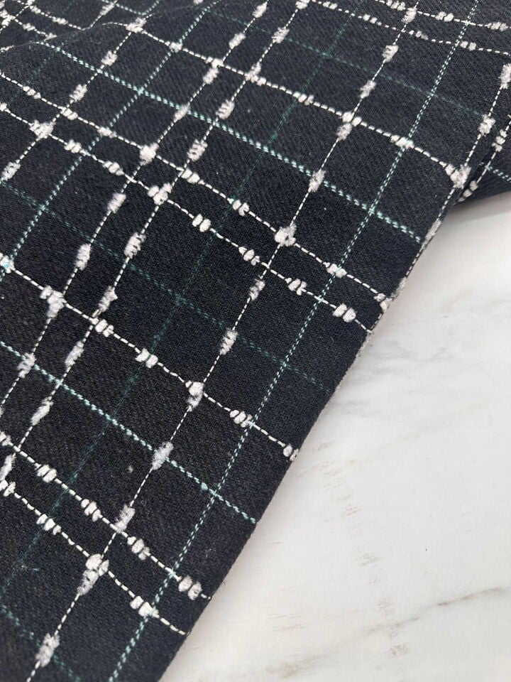 Siyah Şanel Kumaş Elbise Etek Gömlek Ceket