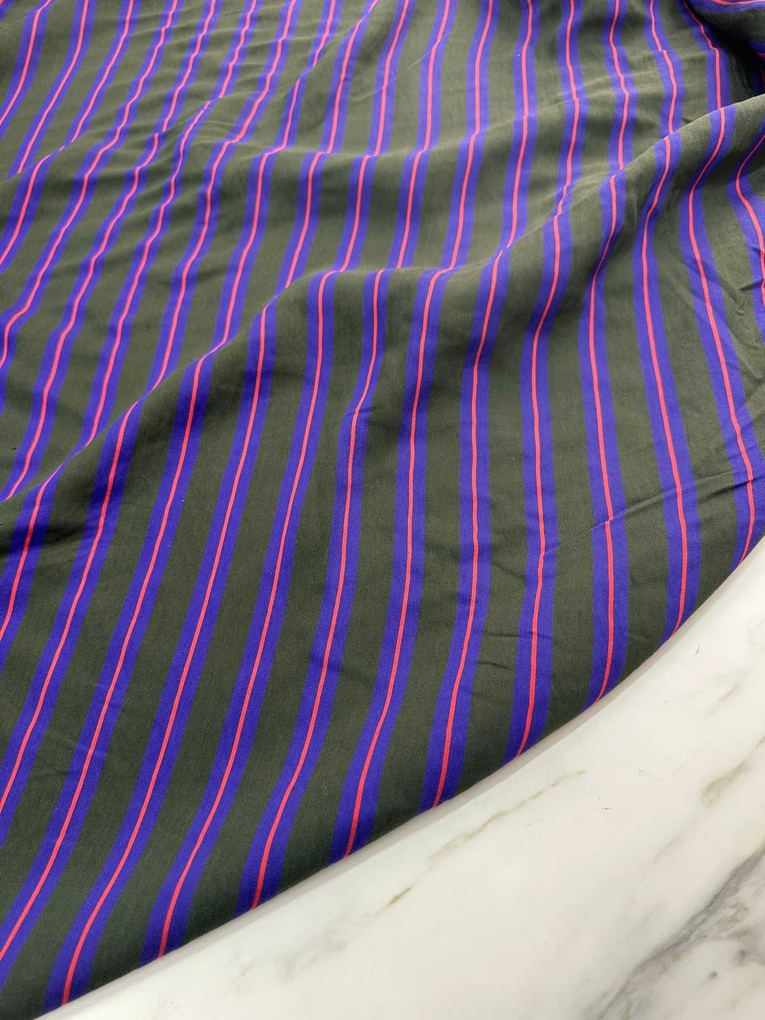 Cizgili Poplin
