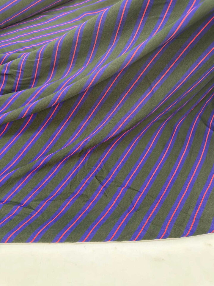 Cizgili Poplin