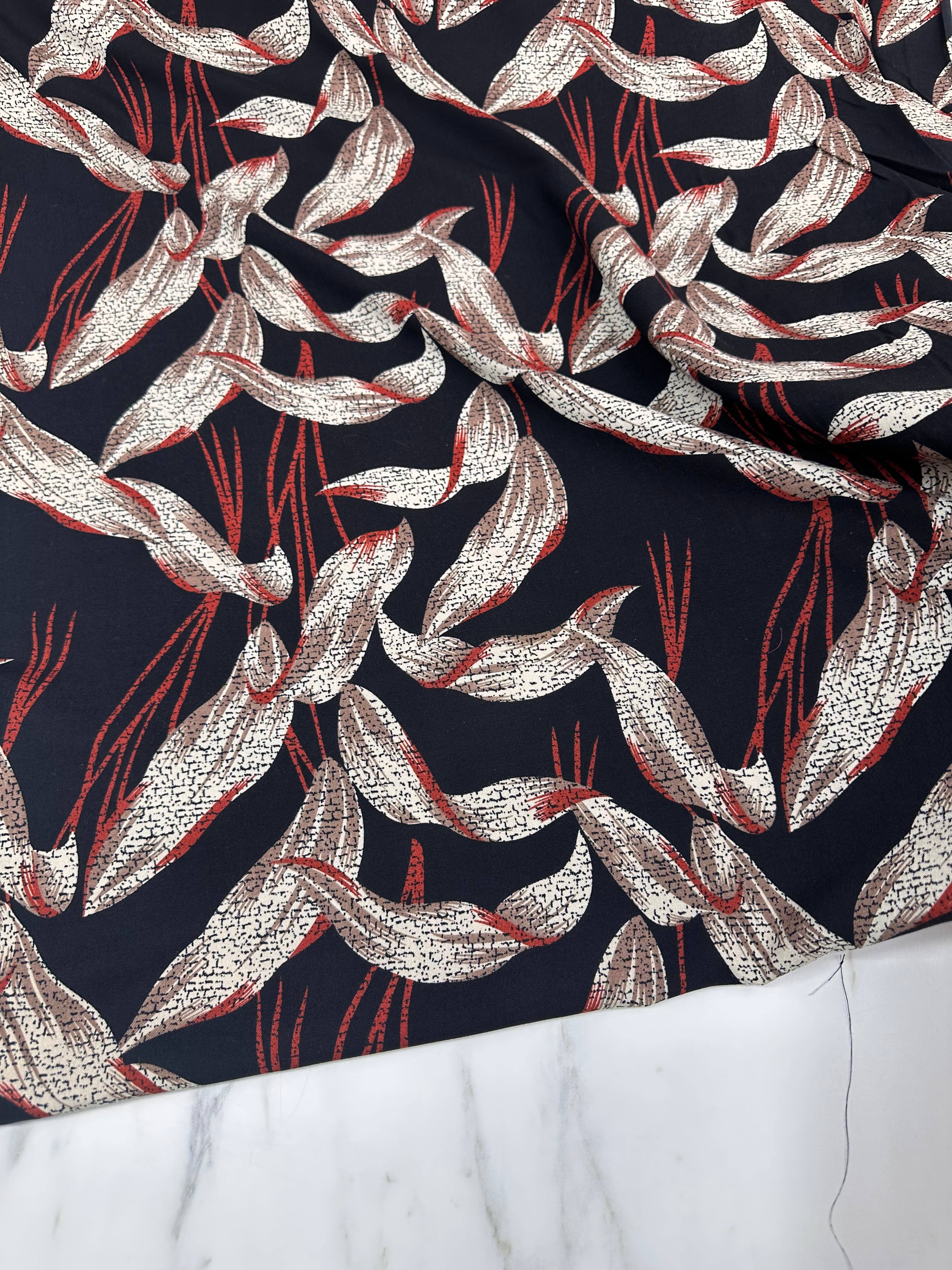 Zero Desen Elbiselik Şalvarlık Viskon Kumaş