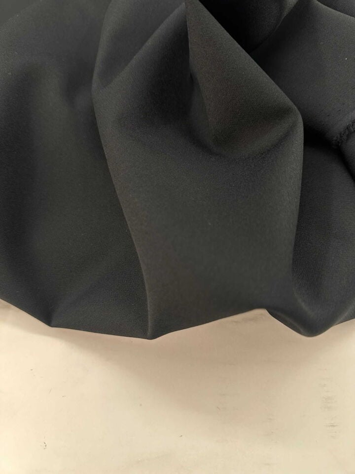 Siyah Likralı Dabıl Krep Elbise Etek Ceket Pantolon