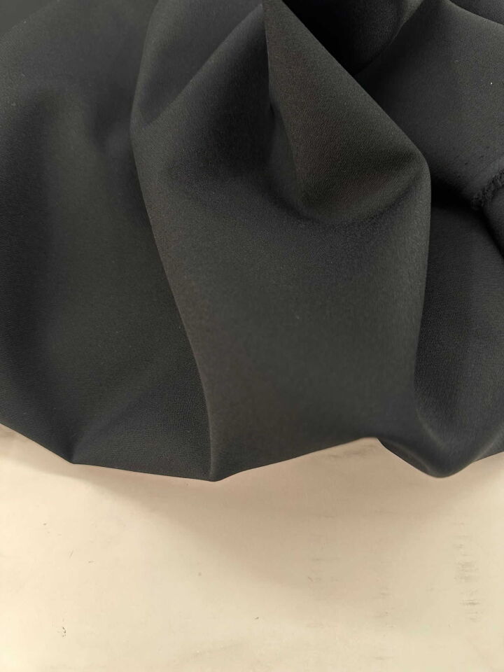 Siyah Likralı Dabıl Krep Elbise Etek Ceket Pantolon