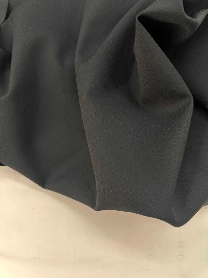 Siyah Likralı Dabıl Krep Elbise Etek Ceket Pantolon