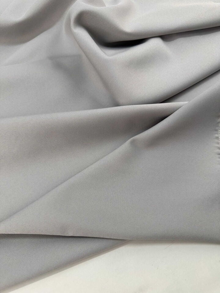 Gri Likralı Dabıl Krep Elbise Etek Ceket Pantolon