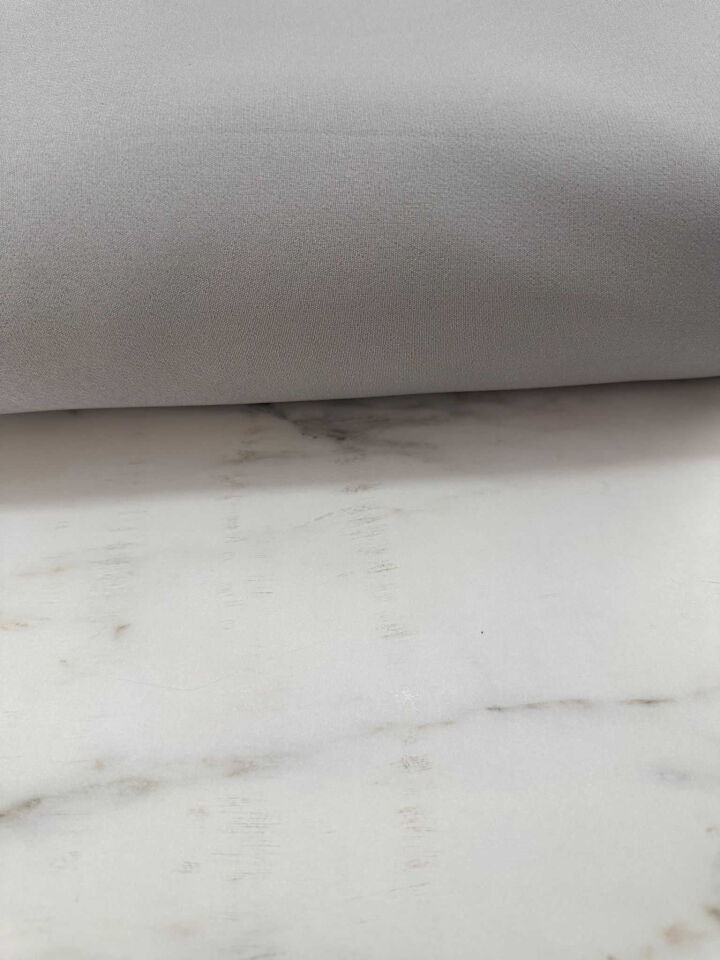 Gri Likralı Dabıl Krep Elbise Etek Ceket Pantolon