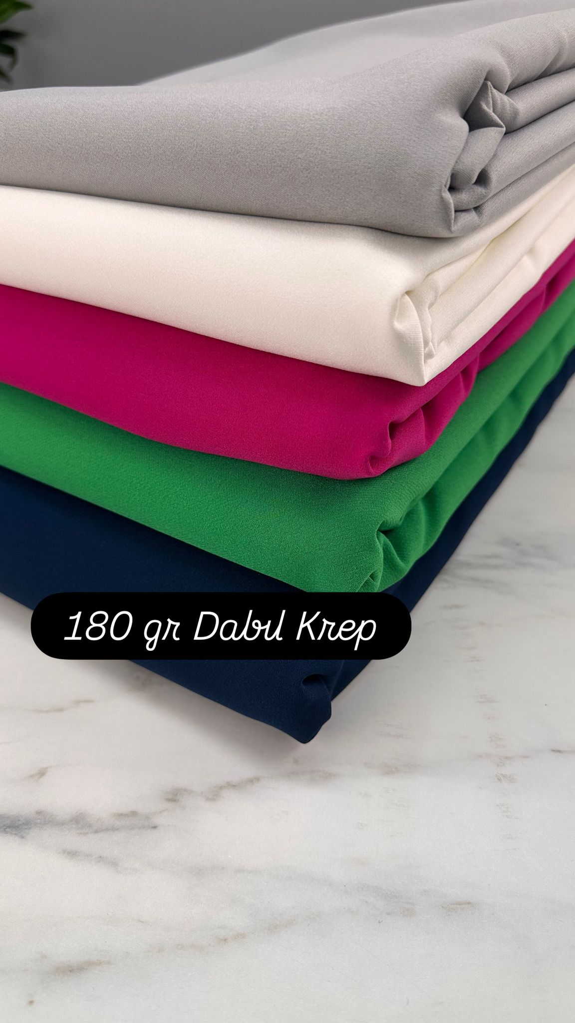 Fuşya Likralı Dabıl Krep Elbise Etek Gömlek Pantolon