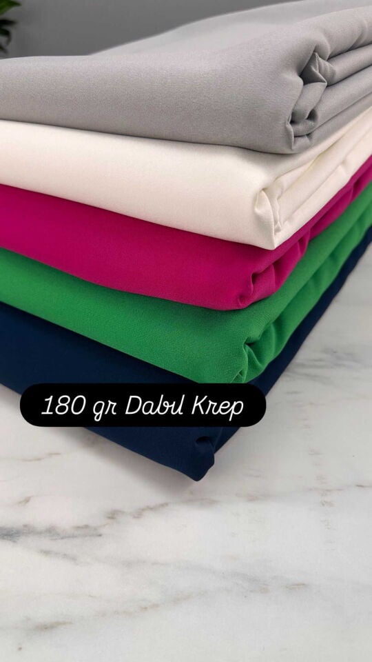 Fuşya Likralı Dabıl Krep Elbise Etek Gömlek Pantolon