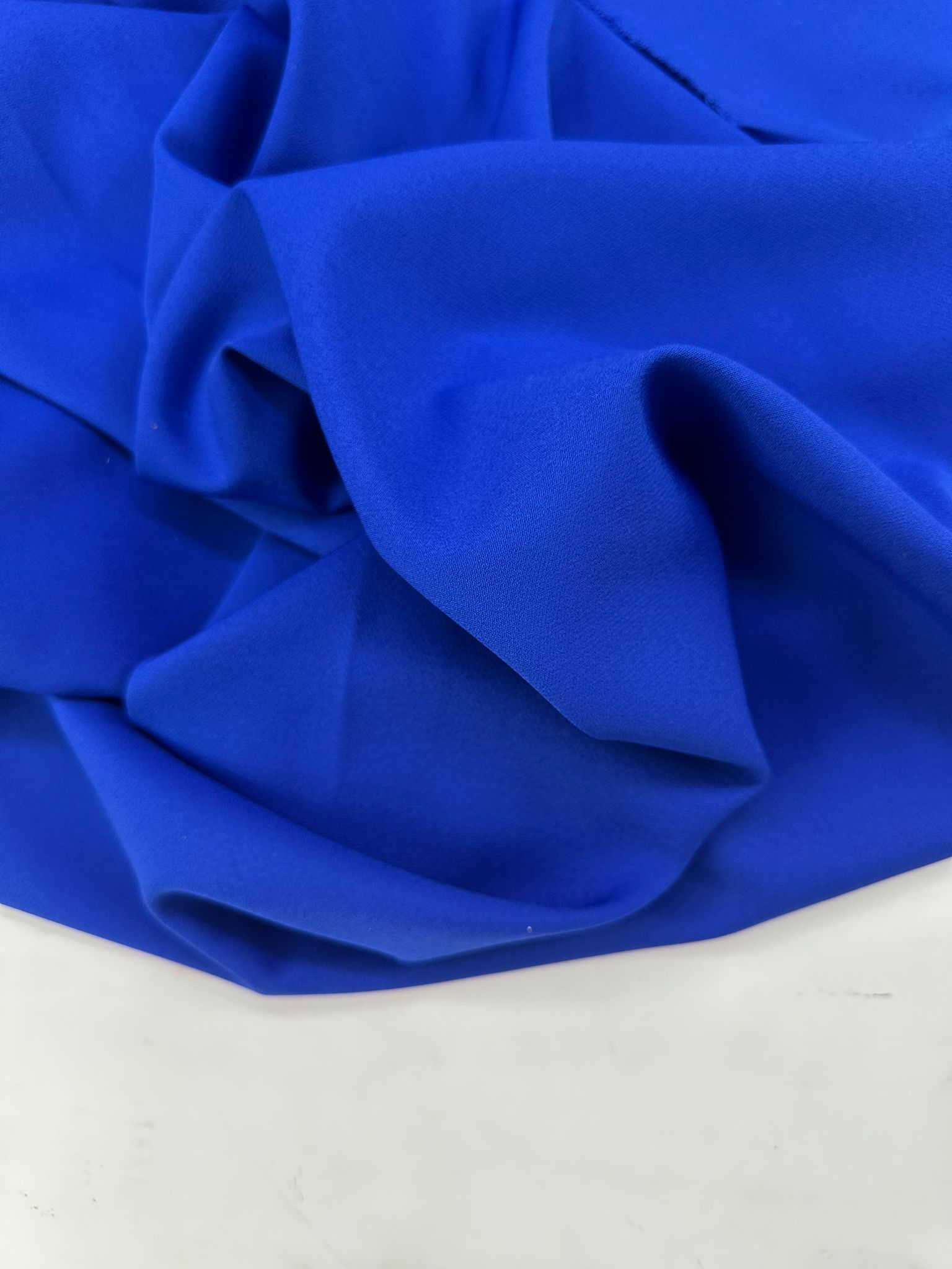 Saks Mavi Likralı Dabıl Krep Elbise Etek Pantolon Ceket