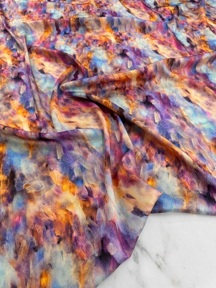 Leo Desen İpek Saten Elbise Etek Gömlek Şalvar