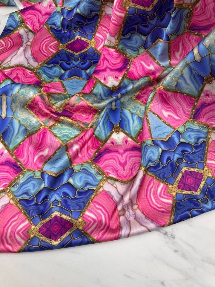 Verro Desen Elbiselik Gömleklik İpek Saten