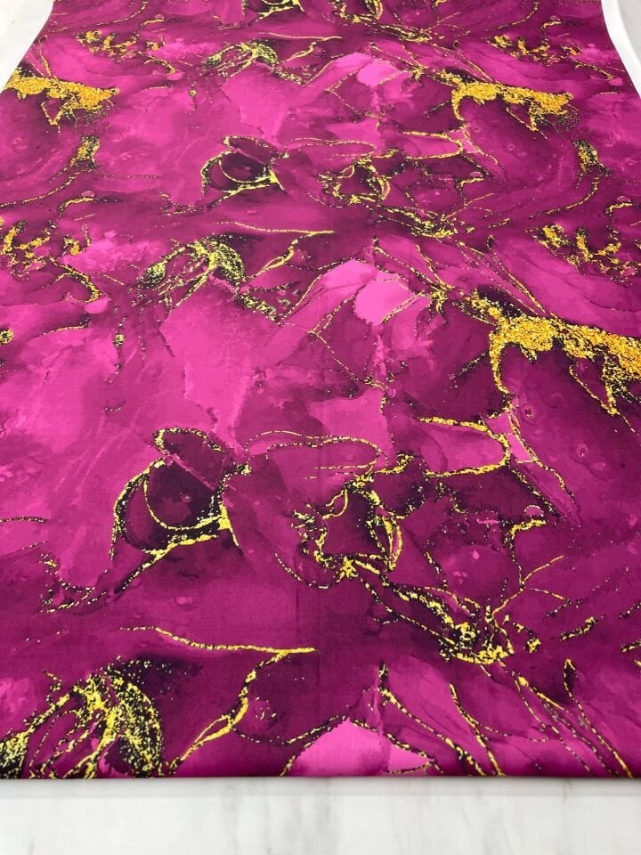 Mermer Desen Elbiselik Gömleklik Tivil Saten Kumaş