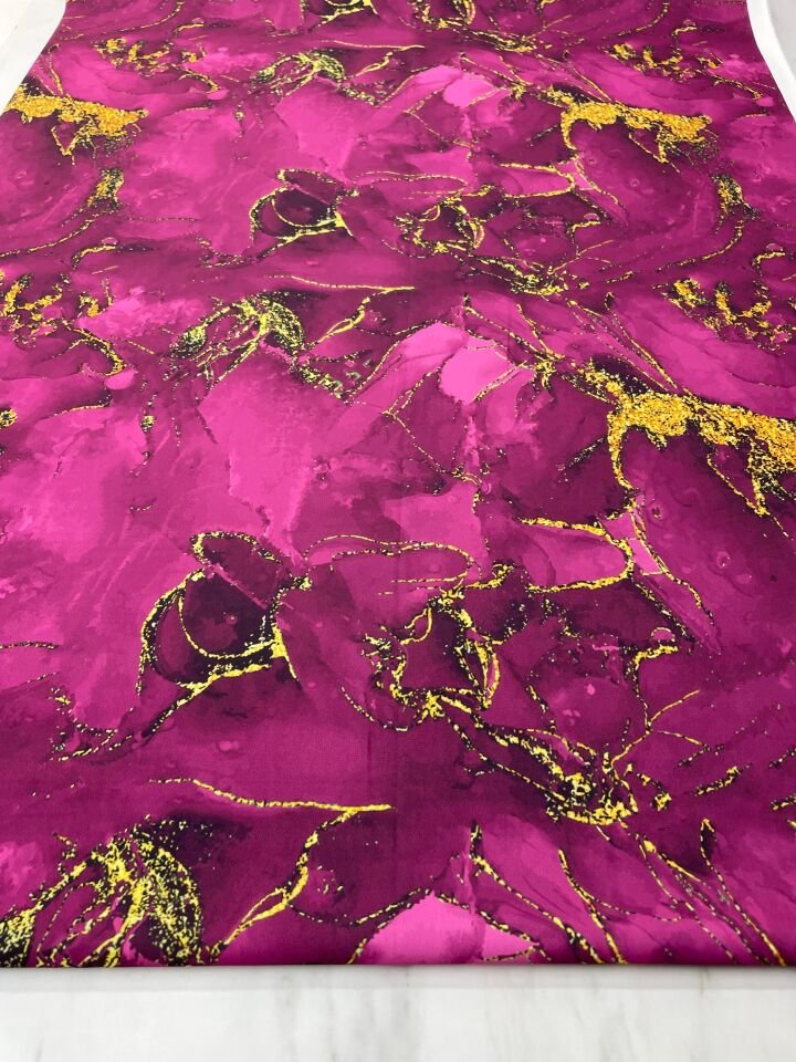 Mermer Desen Elbiselik Gömleklik Tivil Saten Kumaş