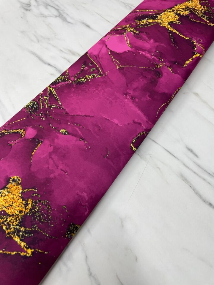 Mermer Desen Elbiselik Gömleklik Tivil Saten Kumaş