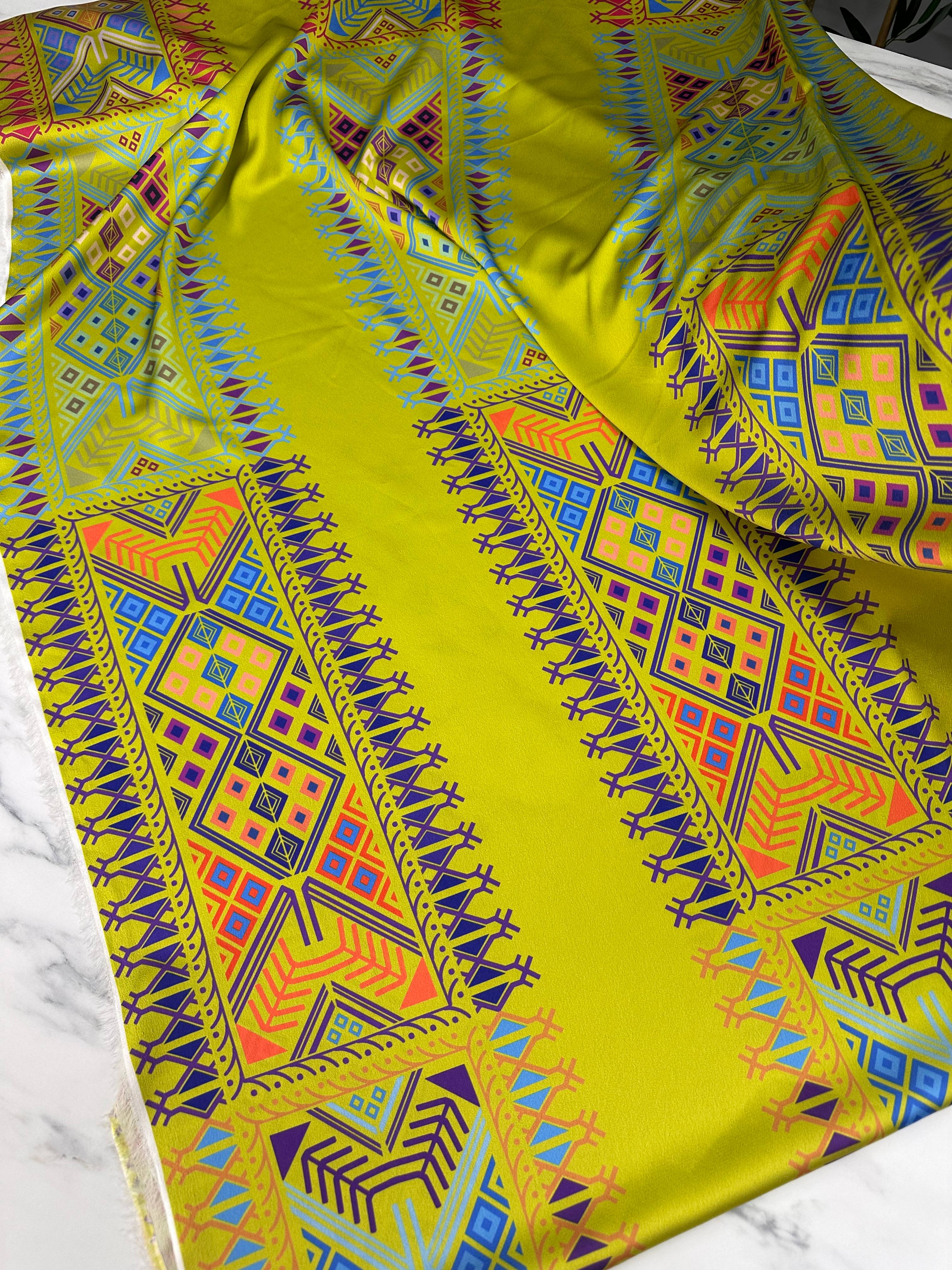 Afroze Desen Elbiselik Gömleklik ipek Saten Kumaş