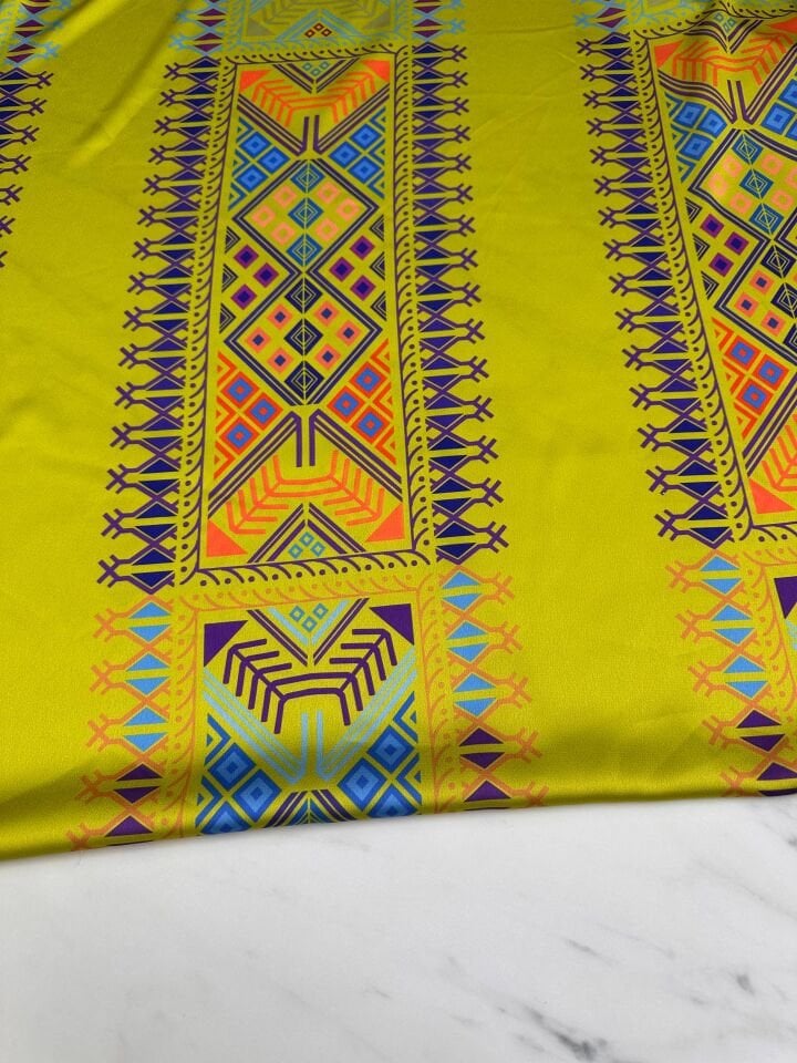 Afroze Desen Elbiselik Gömleklik ipek Saten Kumaş