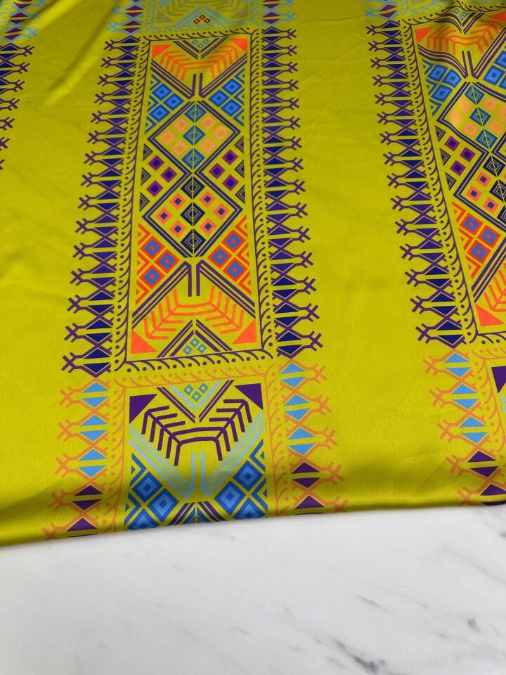 Afroze Desen Elbiselik Gömleklik ipek Saten Kumaş