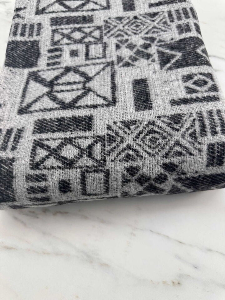 Kilim Desen Akrilik Kışlık Kumaş Elbise Etek Ceket
