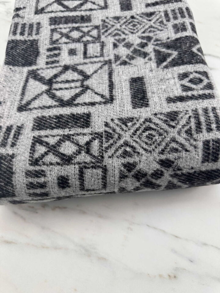 Kilim Desen Akrilik Kışlık Kumaş Elbise Etek Ceket