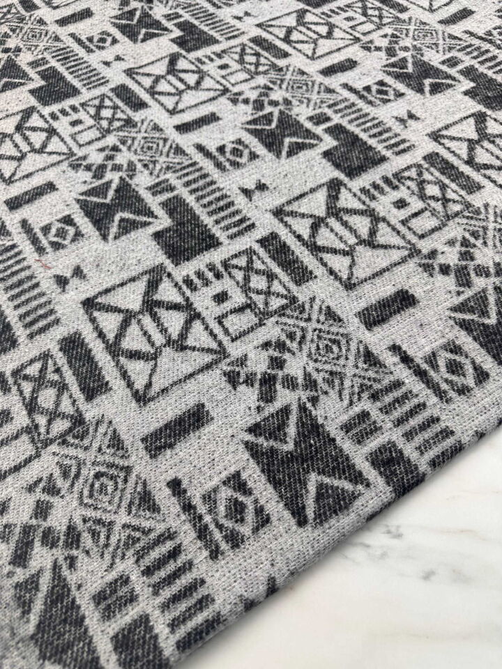 Kilim Desen Akrilik Kışlık Kumaş Elbise Etek Ceket