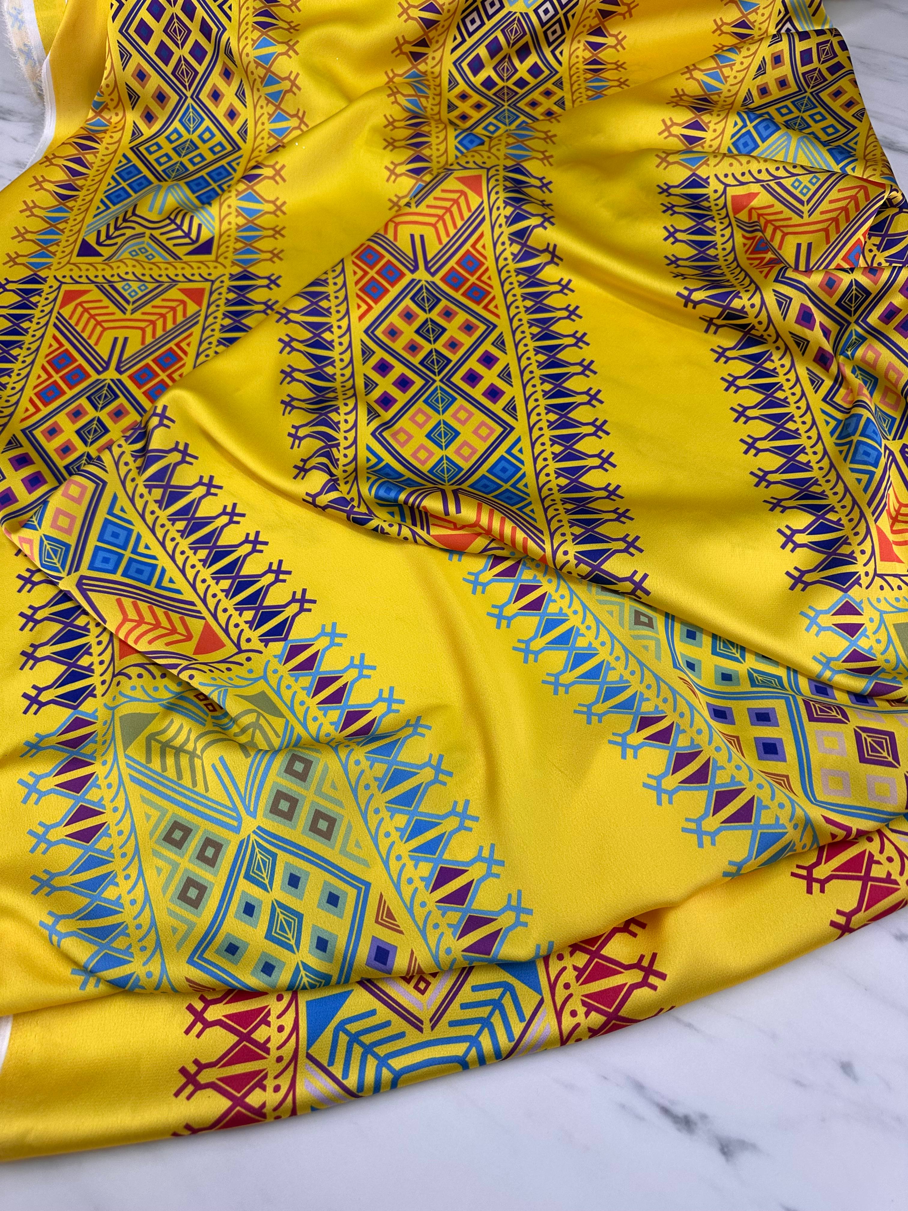 Lili Desen Elbiselik Gömleklik İpek Saten Kumaş