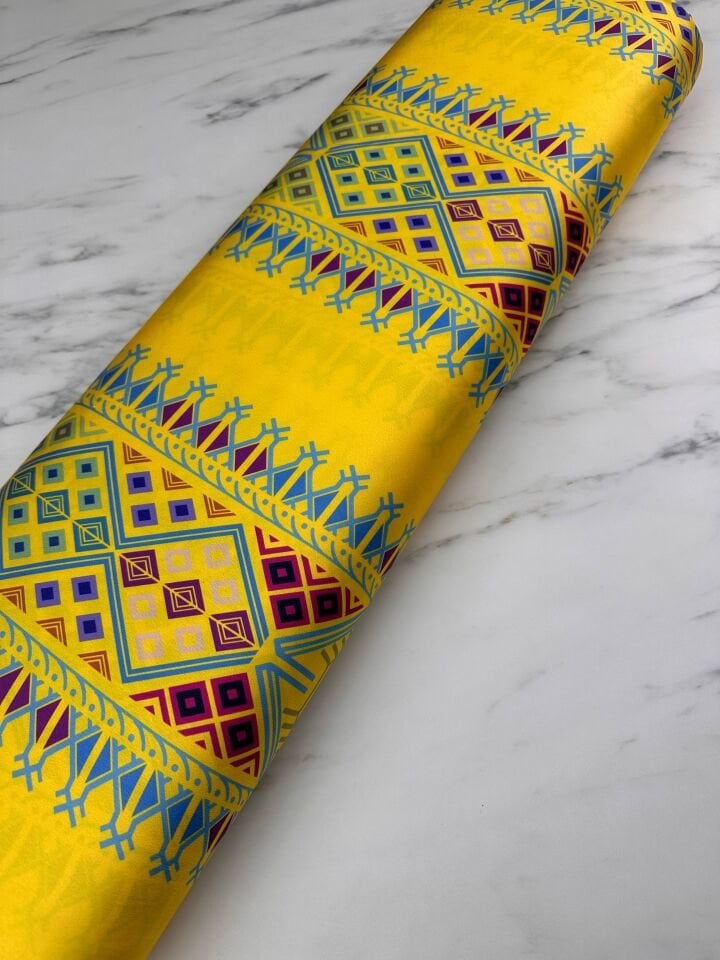 Lili Desen Elbiselik Gömleklik İpek Saten Kumaş