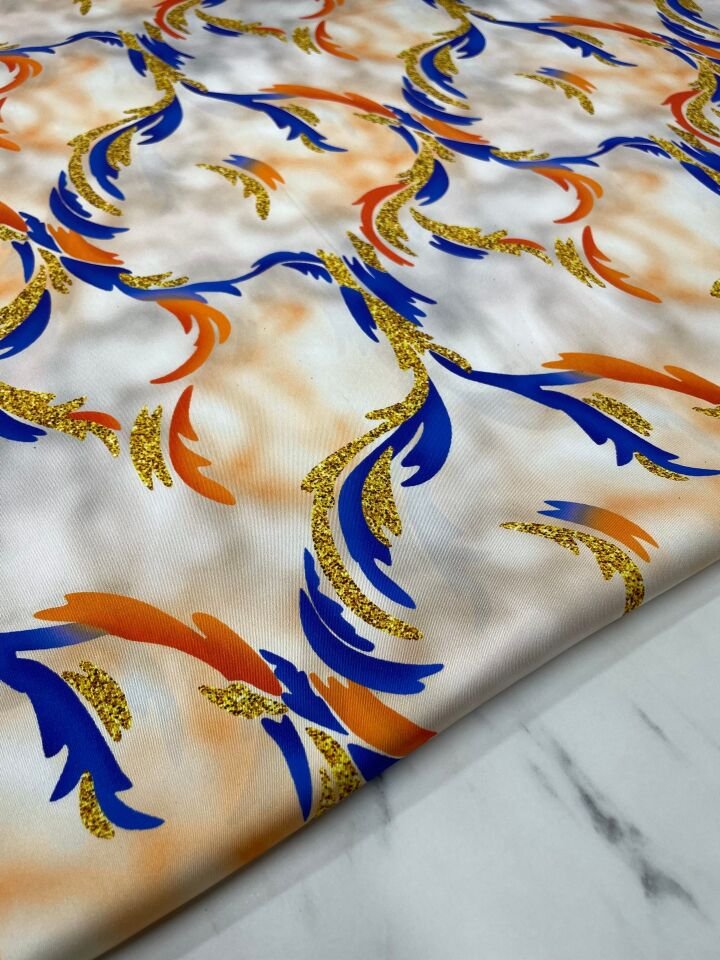 Milano Desen Elbiselik Gömleklik Tivil Saten Kumaş