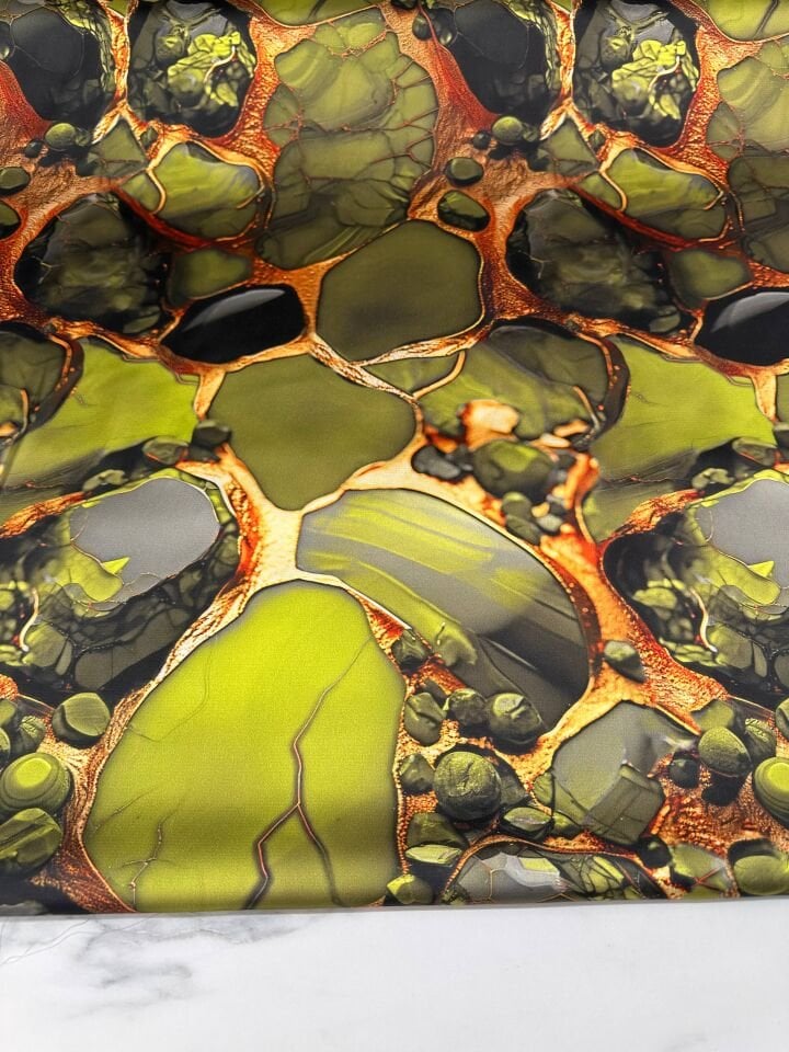 Mahiye Desen Elbiselik Gömleklik İpek Saten Kumaş