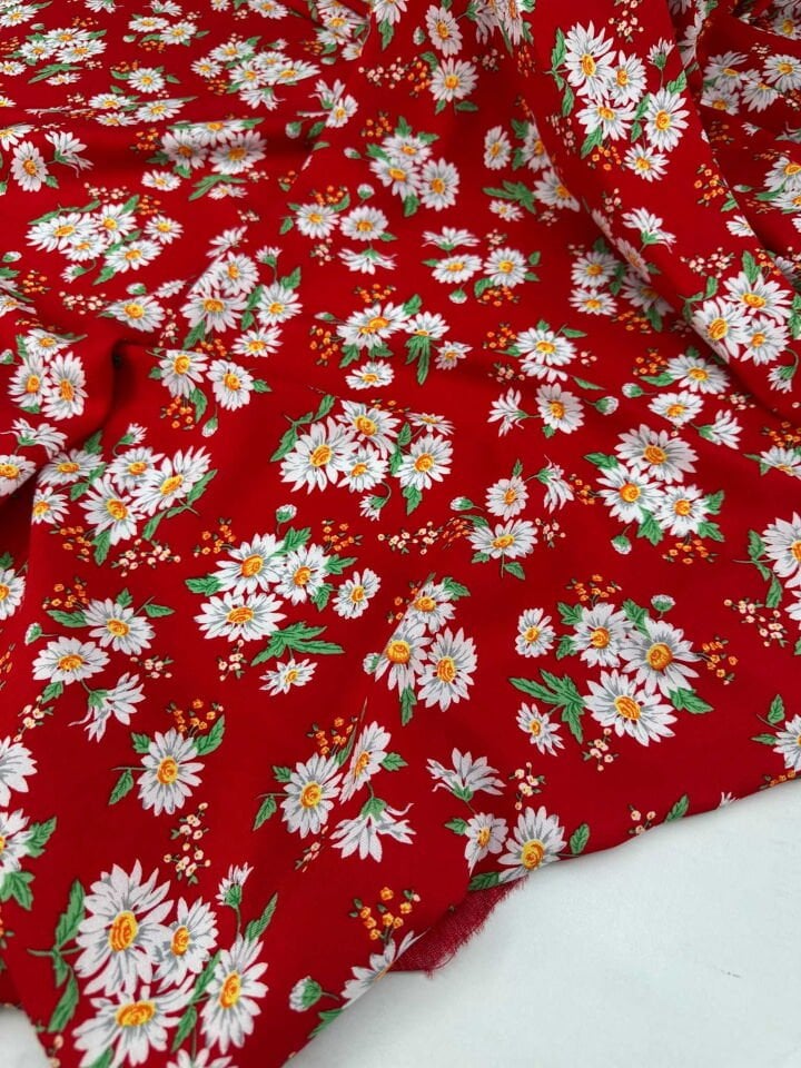 Yaz Çiçegi Viskon Kumaş