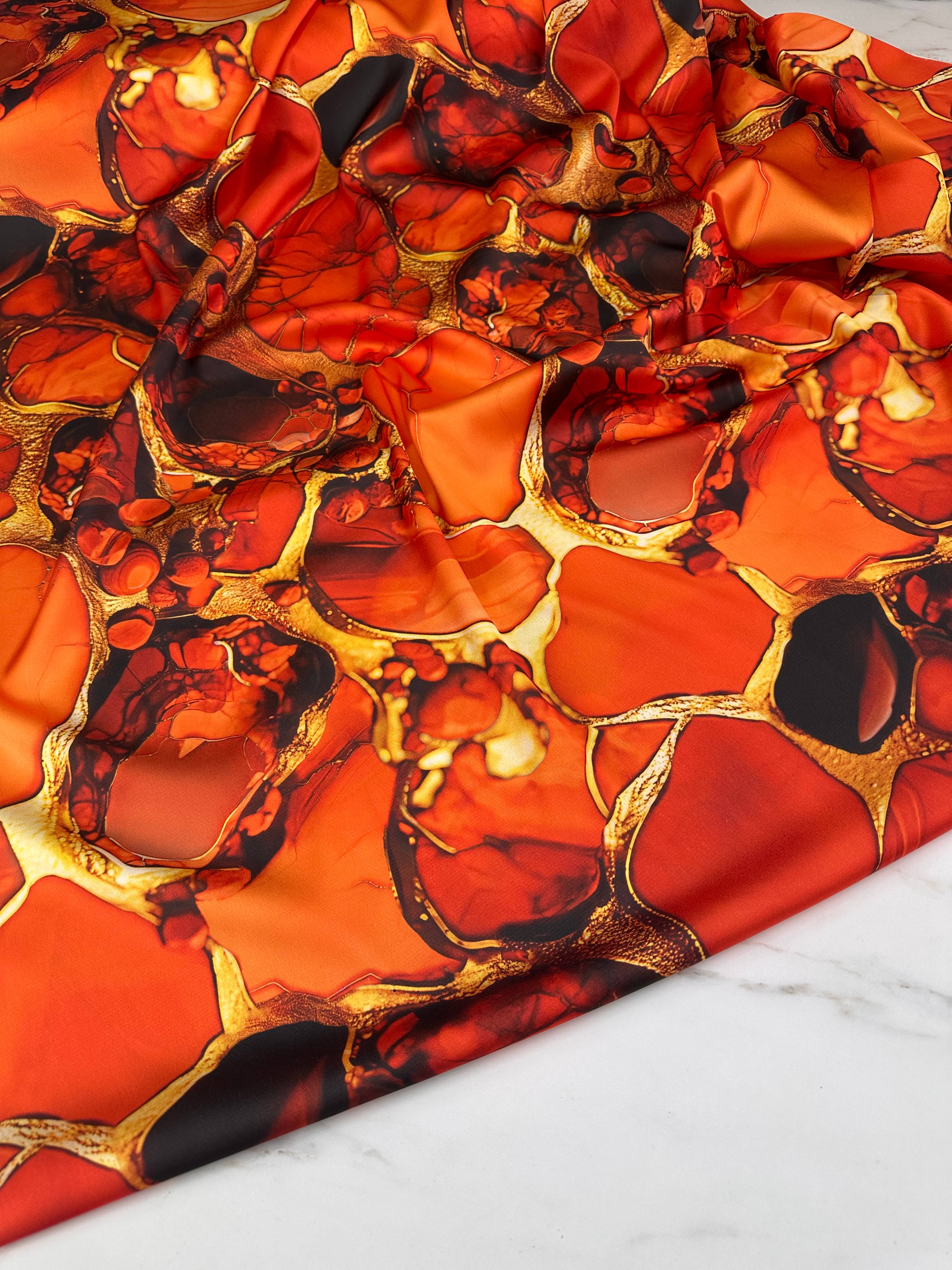 Mialo Desen Elbiselik Gömleklik İpek Saten Kumaş