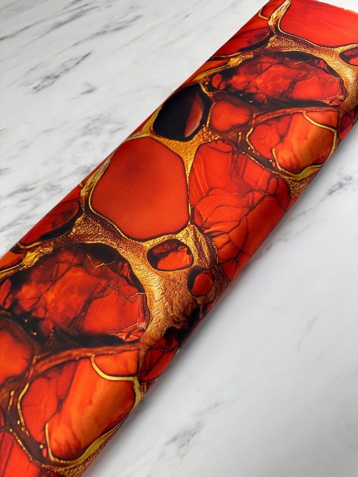 Mialo Desen Elbiselik Gömleklik İpek Saten Kumaş