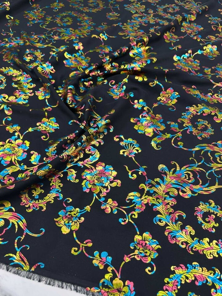 Fantazi Ürün Holagram Çiçek Desen Elbise Etek Gömlek Şalvar