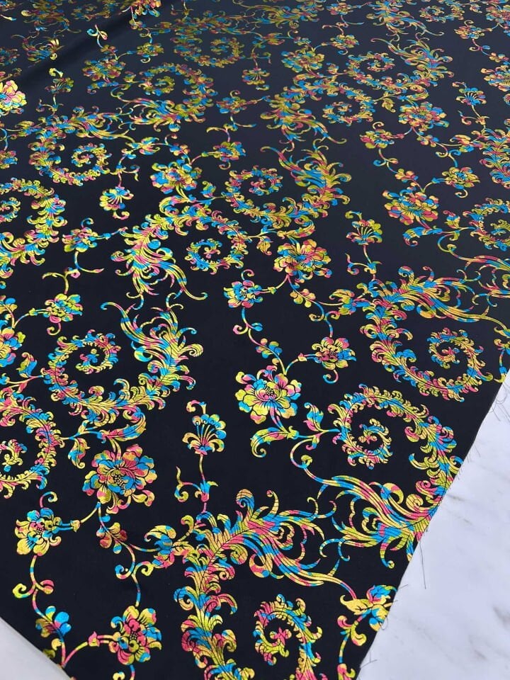 Fantazi Ürün Holagram Çiçek Desen Elbise Etek Gömlek Şalvar