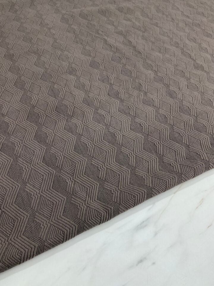 Kahverengi Örme Kaptone Elbiselik Switlik Ceketlik Kumaş