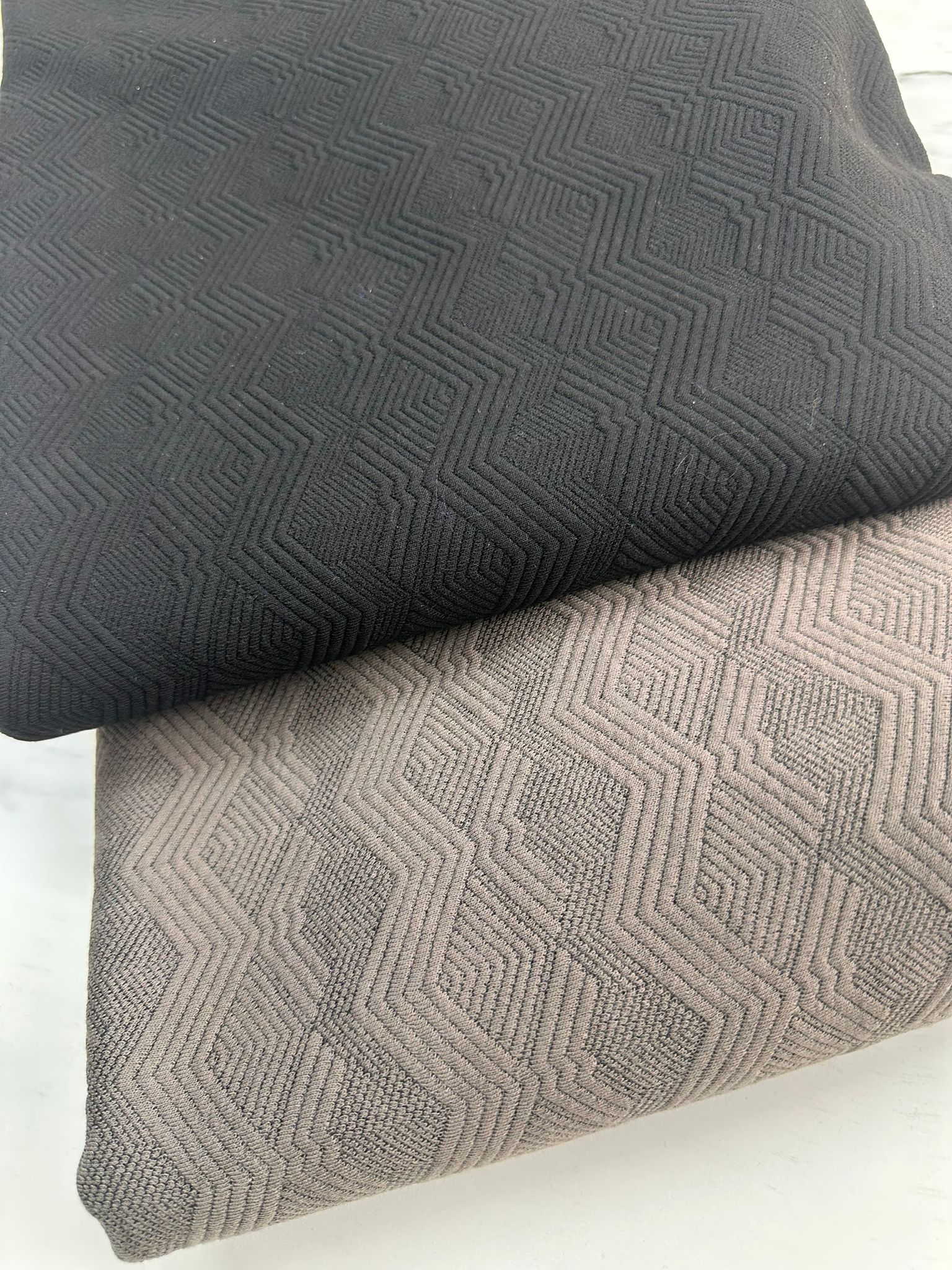 Kahverengi Örme Kaptone Elbiselik Switlik Ceketlik Kumaş