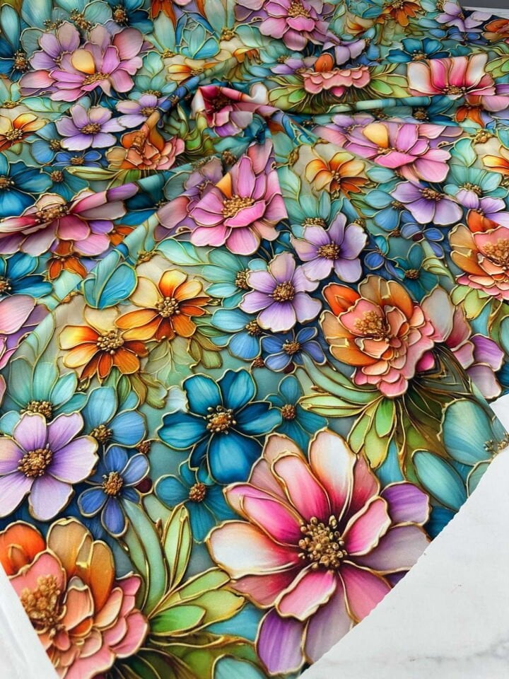 Verao Desen Krep Kumaş